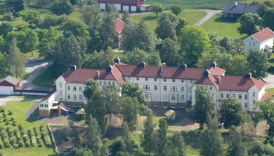 Sykehusområdet på Reinsvoll sett ovenfra.