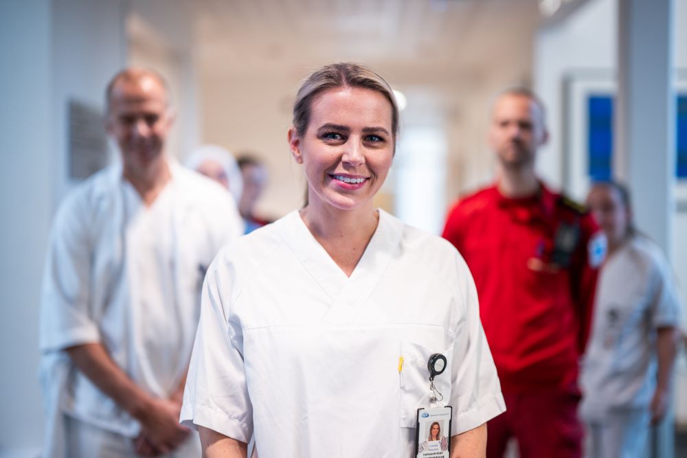 A man in a white shirt