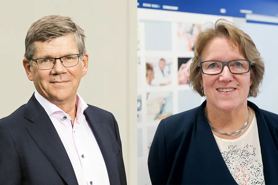 Rektor Svein Stølen og administrerende direktør Alice Beathe Andersgaard, portrettbilder.