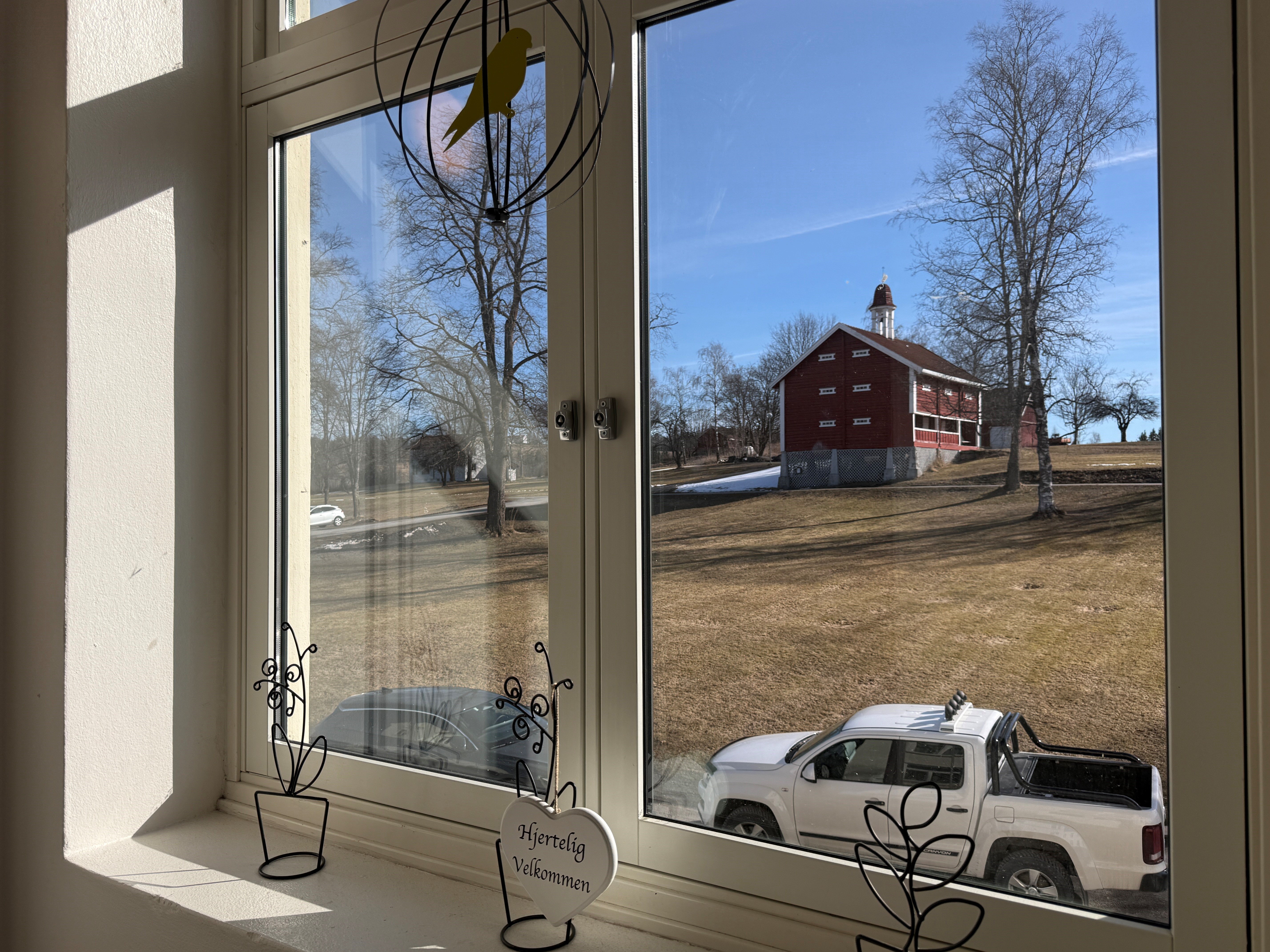 Utsikt fra lokalene til enhet for gravide og familie