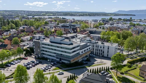 Sykehuset i Hamar sett fra oven.