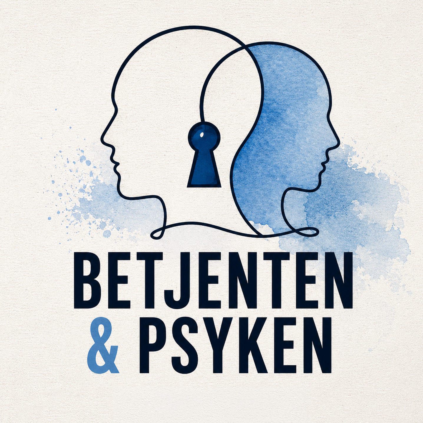 To hoder med en nøkkel i midten, illustrasjon/coverbilde