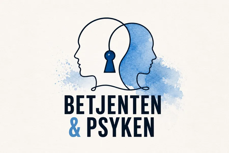 To hoder med en nøkkel i midten, illustrasjon/coverbilde