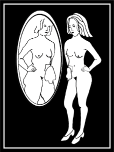 En tegning av en person