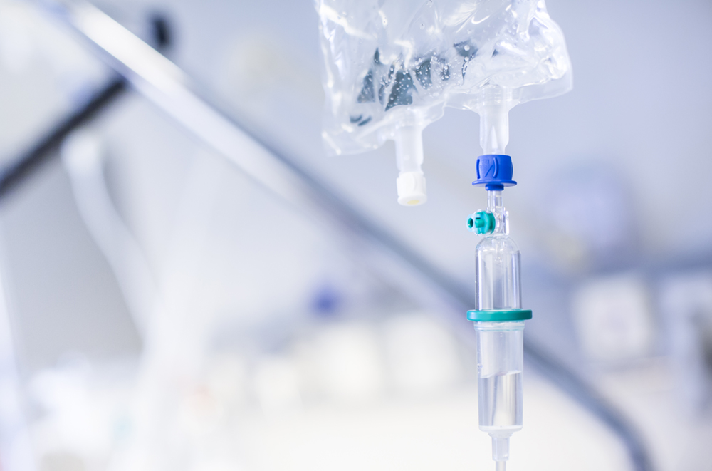 Pose med infusjon, illustrasjonsbilde