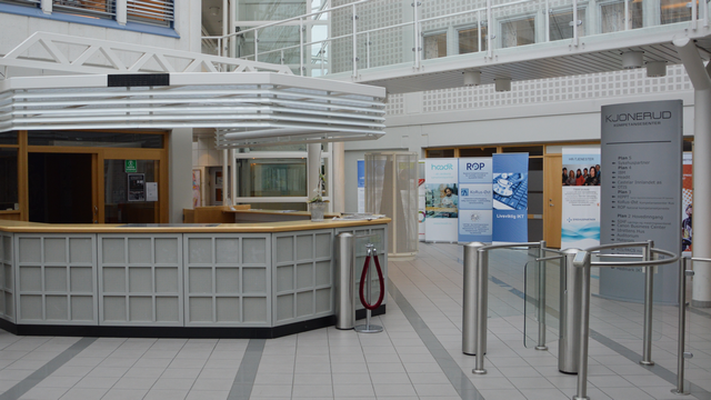 Kjonerud kompetansesenter, resepsjon