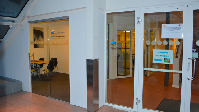 Pasientreiser Moelv, venterom for Helsebussen