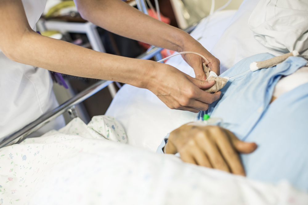 A person receiving an injection