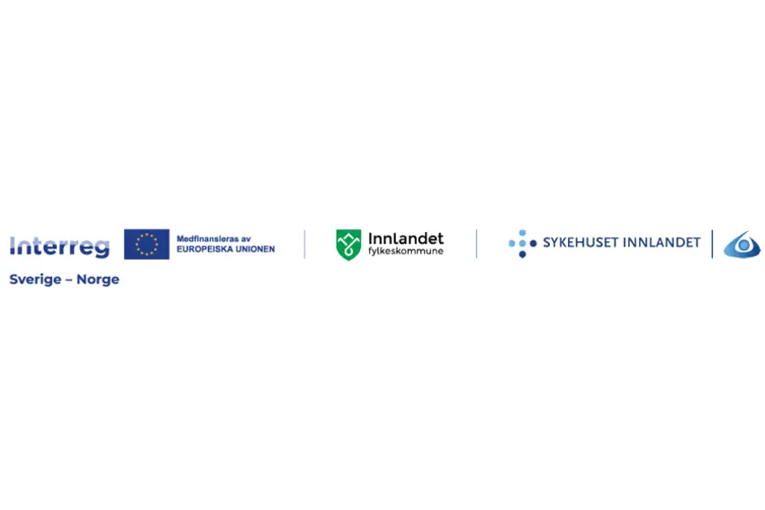 Interreg Sverige-Norge, Innlandet fylkeskommune og Sykehuset Innlandet, logoer