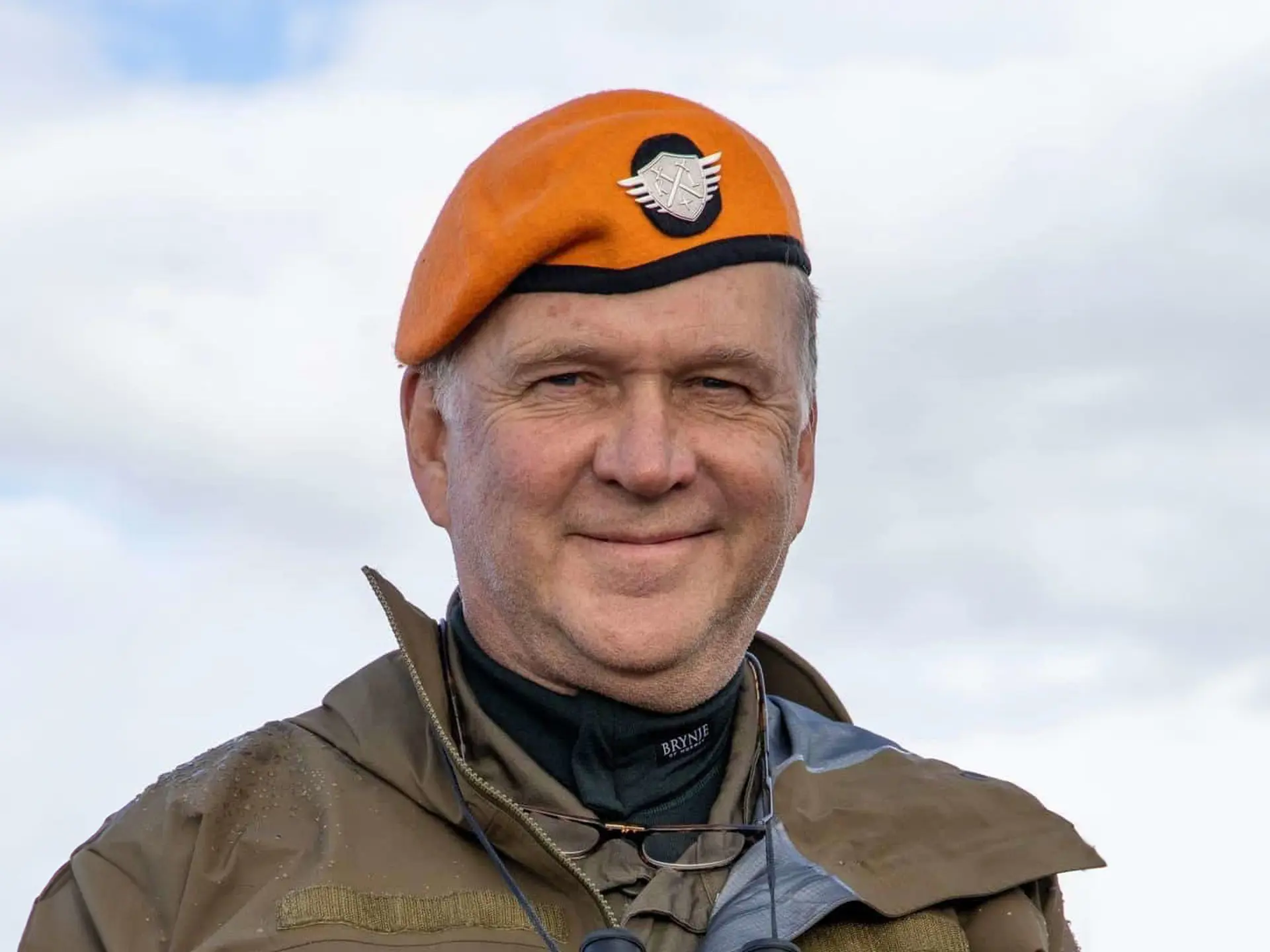 John Reichelt i militæruniform, portrett