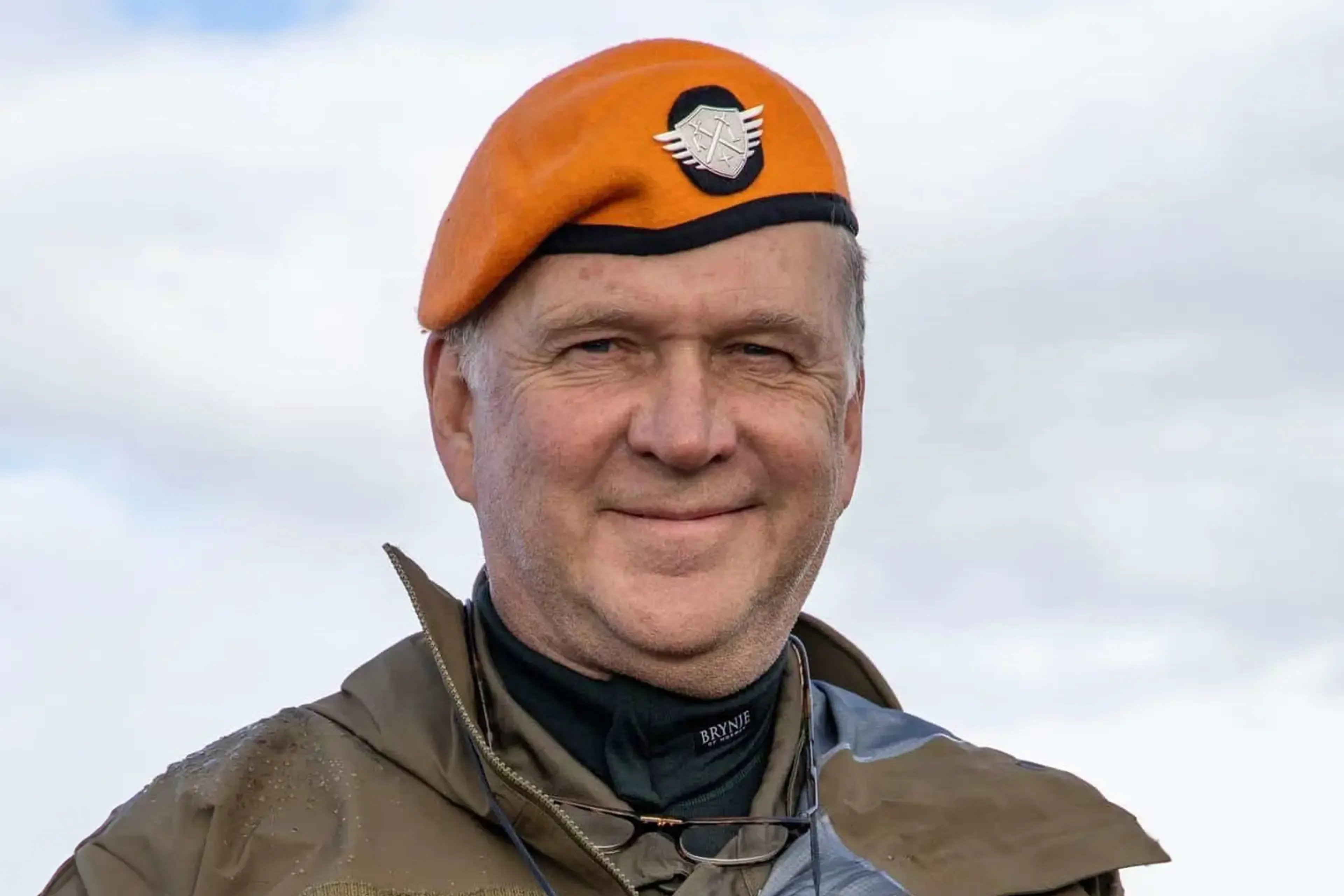 John Reichelt i militæruniform, portrett