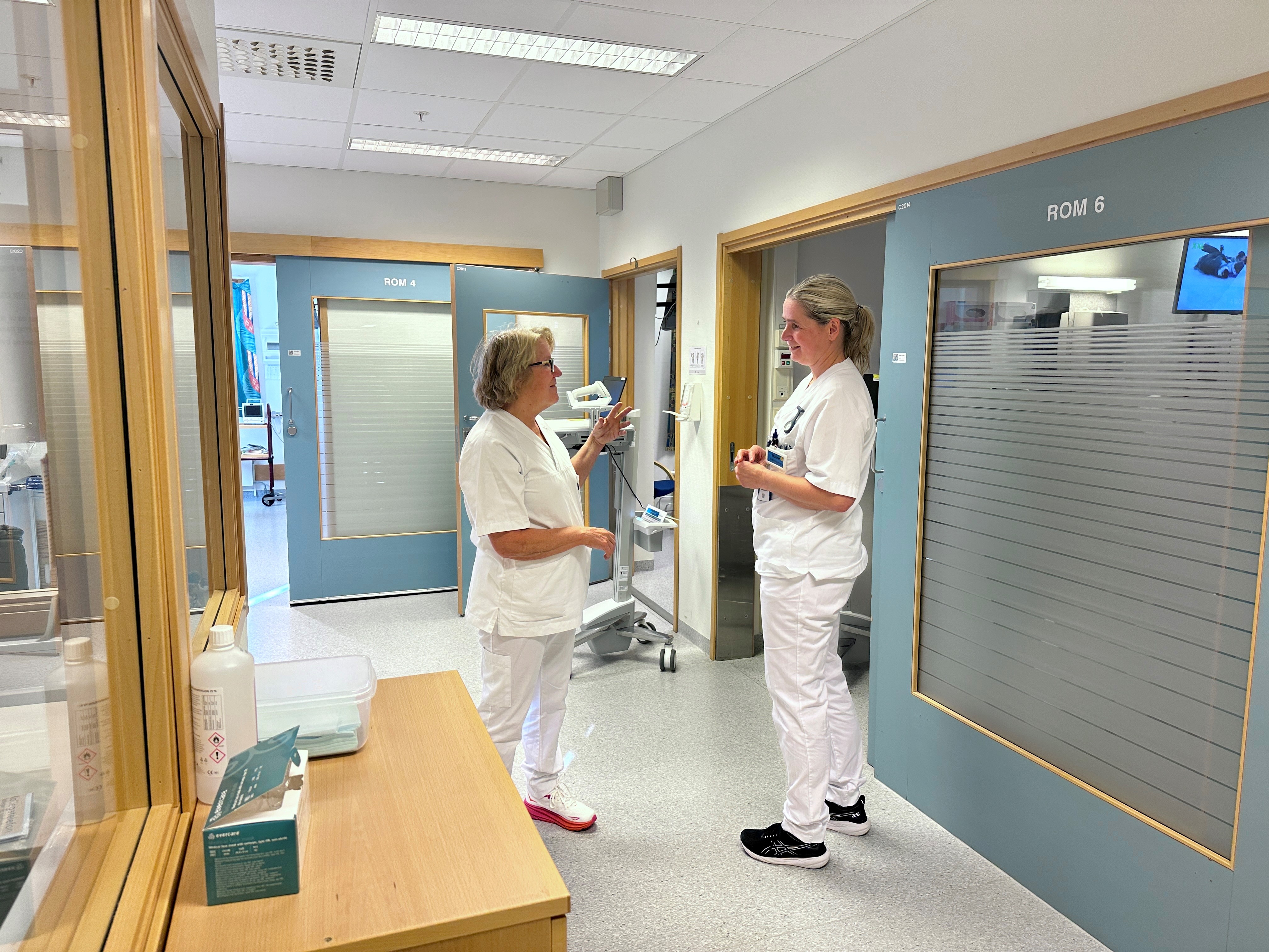 Et par kvinner i et rom